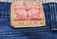 Levi's 512 waterless джинсы slim tapered fit оригинал W33 L32