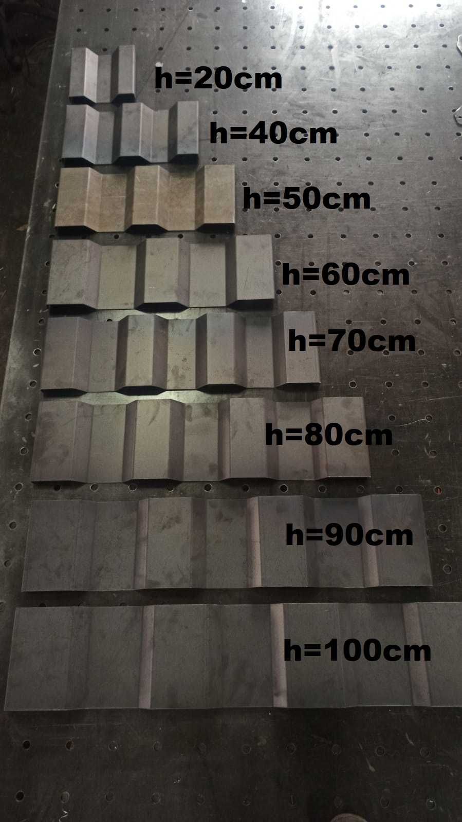 Komplet blach 2mm na burty na AUTOSAN D47 wysokość 40 cm lub 50 cm