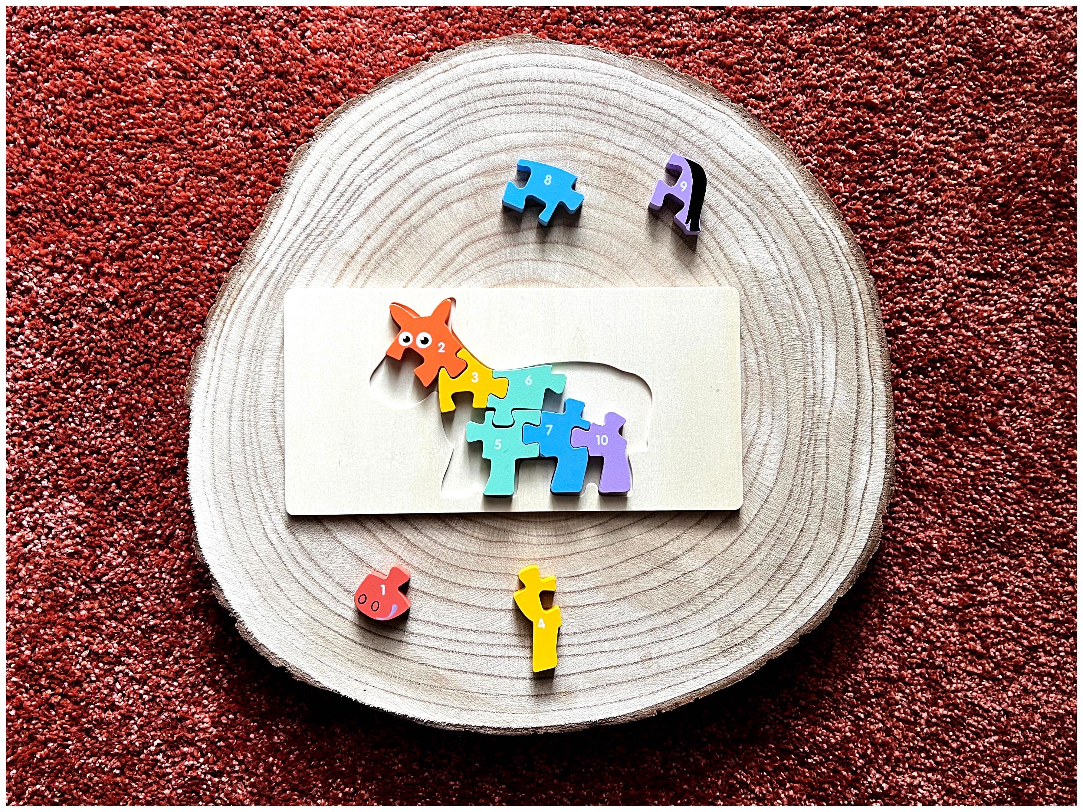Puzzle Numérico do Cavalo - Montessori