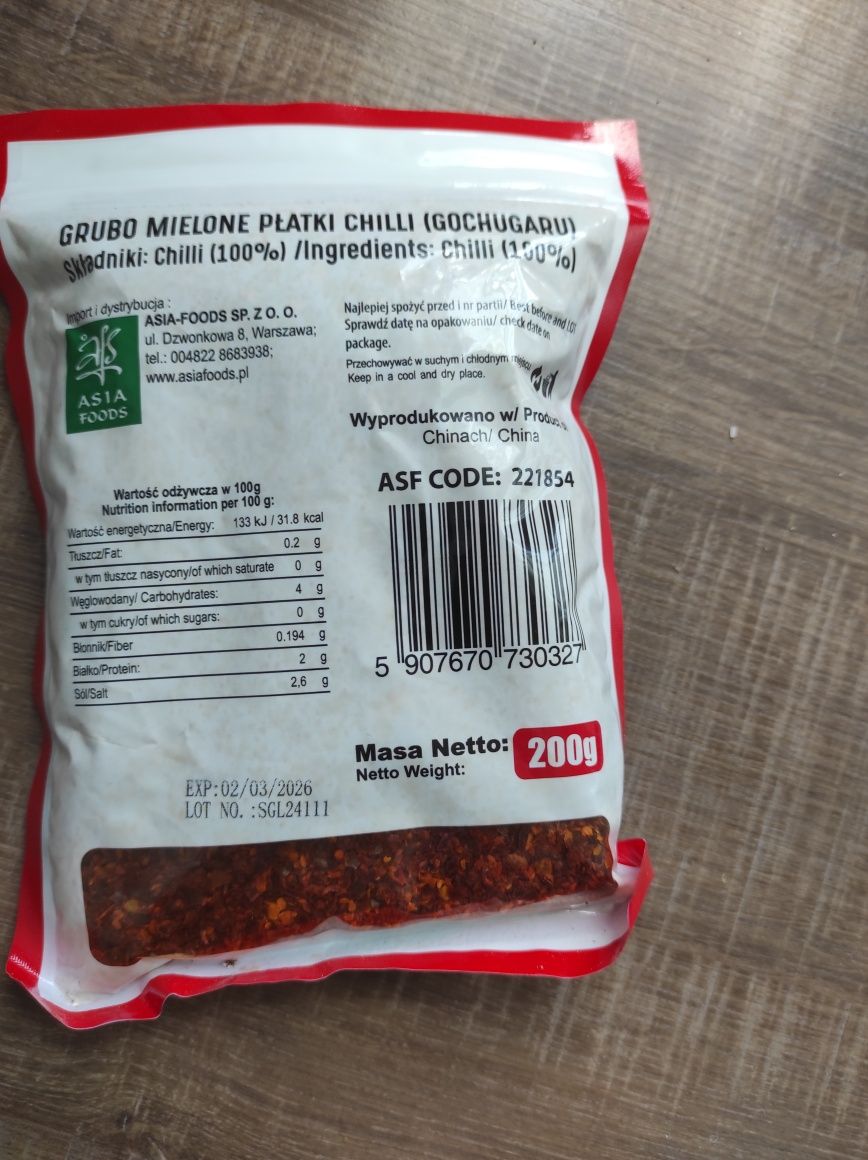 Gochugaru papryka ostra do kimchi