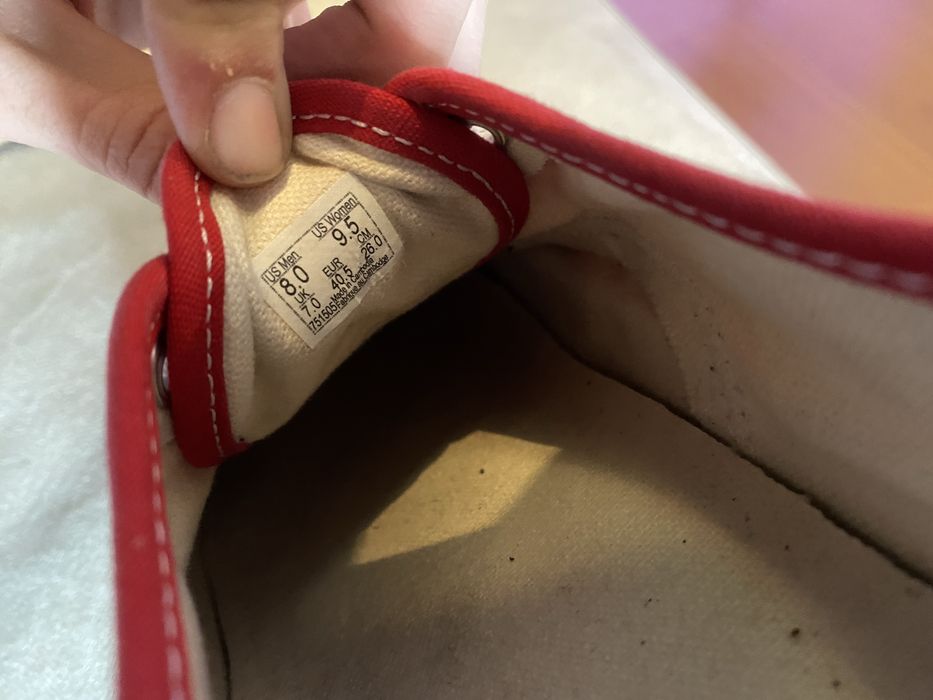 Vans classicas vermelhas