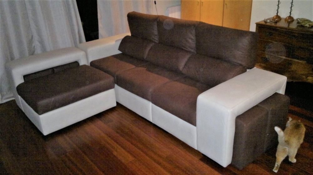 Sofa Cordoba Zumba Chaiselong Reversivel VARIAS CORES, NOVO