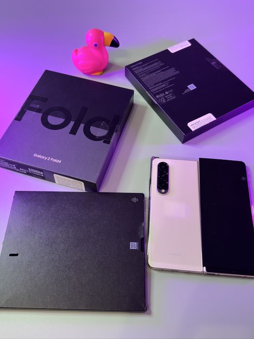 Новий samsung fold 4 12 512 білий neverlock 100% акумулятор