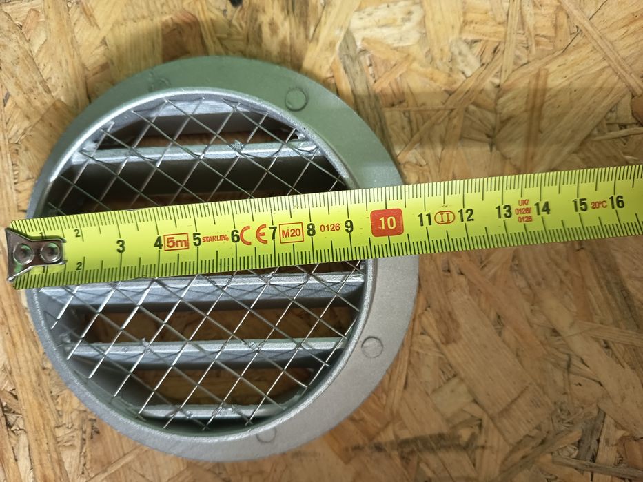 Kratka wentylacyjna okrągła alu 100mm