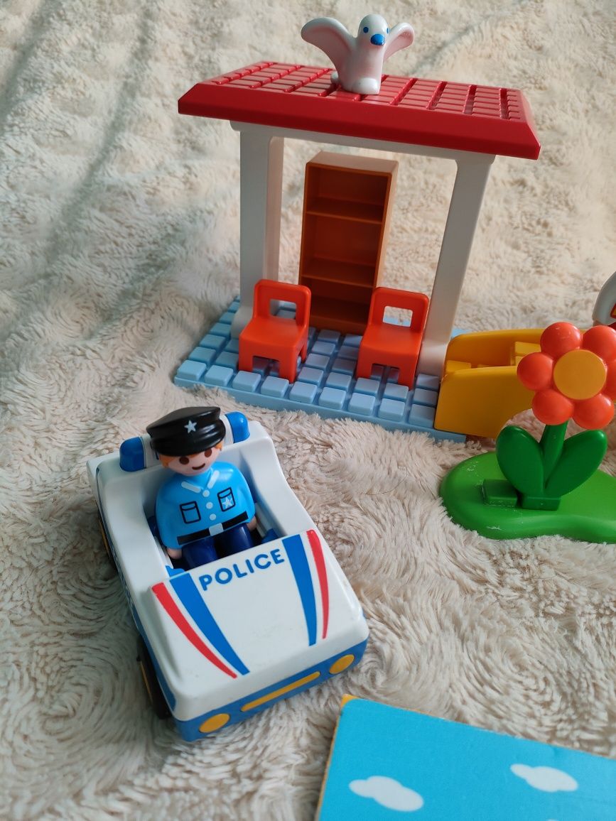 Playmobil 1 2 3 Zestaw Klinika medyczna lekarz Policja