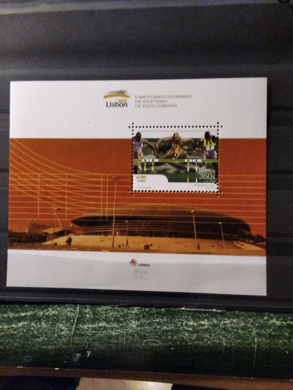 2001 Bloco Campeonato Do Mundo De Atletismo Pista Coberta MNH **