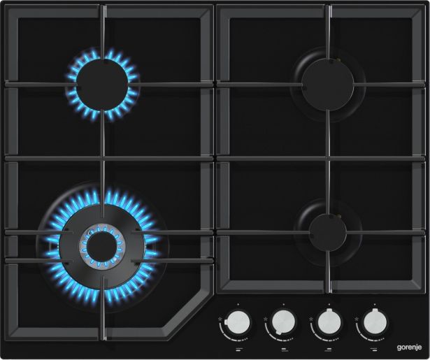Газова варильна поверхня  GORENJE GTW641KB (скляна повнрхня)