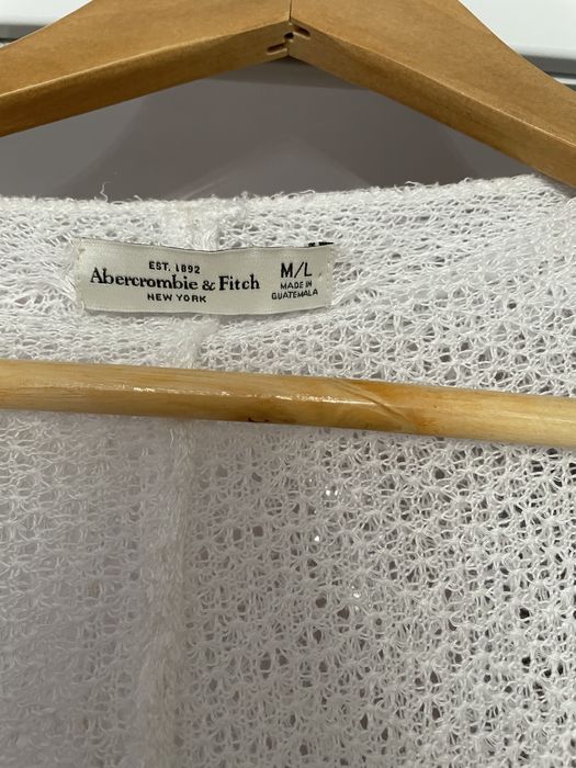 Delikatny sweter narzutka kardigan premium m/l Abercrombie&Fitch