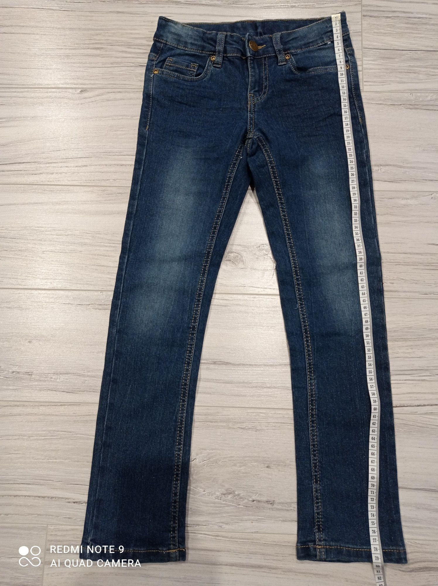 Eleganckie spodnie jeansowe rurki, Kik, r. 134, 8-9 lat