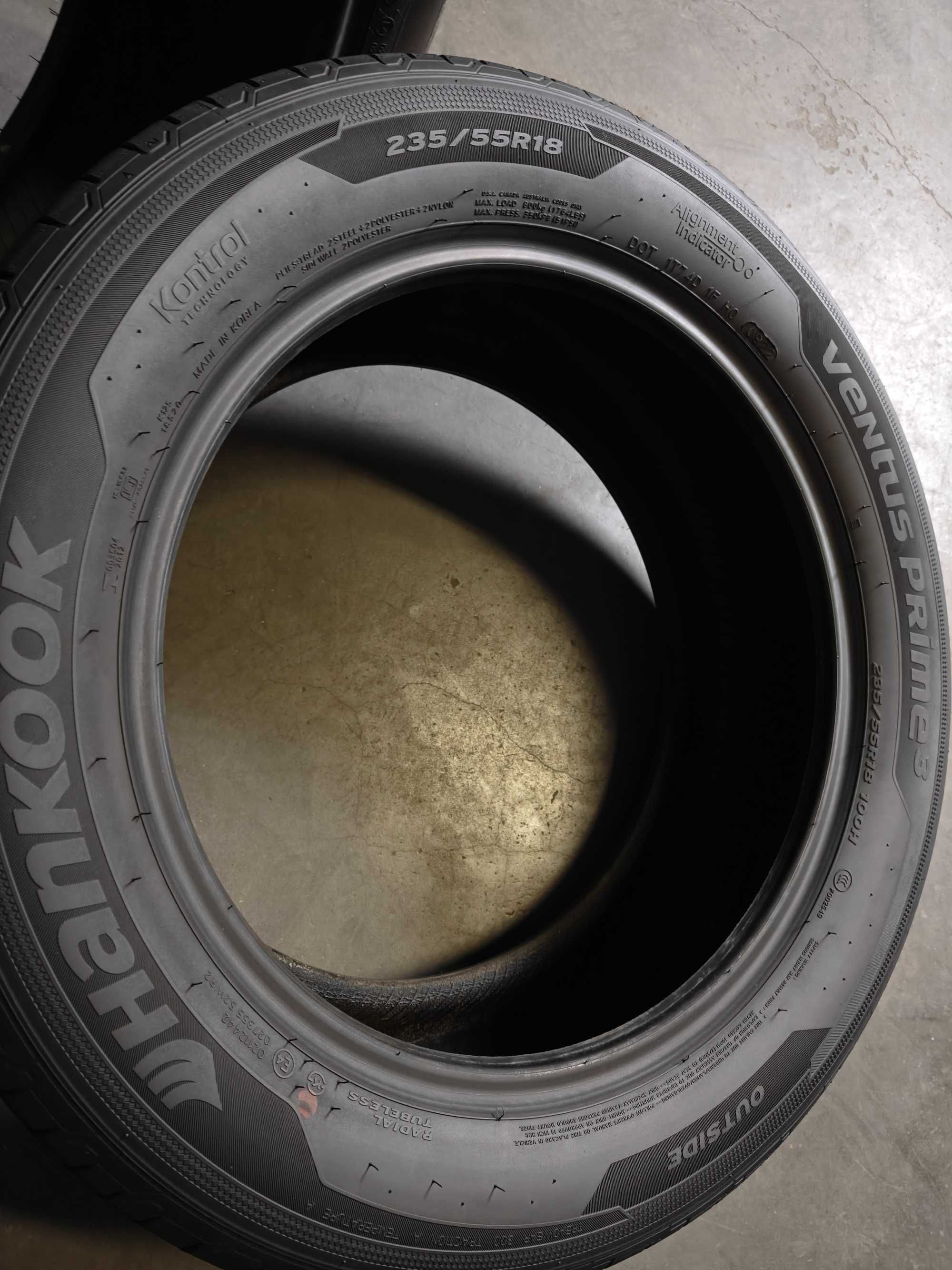 2шт. R18 235 55 шини літні 2022рік Hankook Ventus Prime 3 made Korea