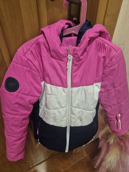 Kurtka 4F różowa narciarska 128