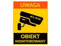 Tablica PCV Obiekt Monitorowany 200x250 mm