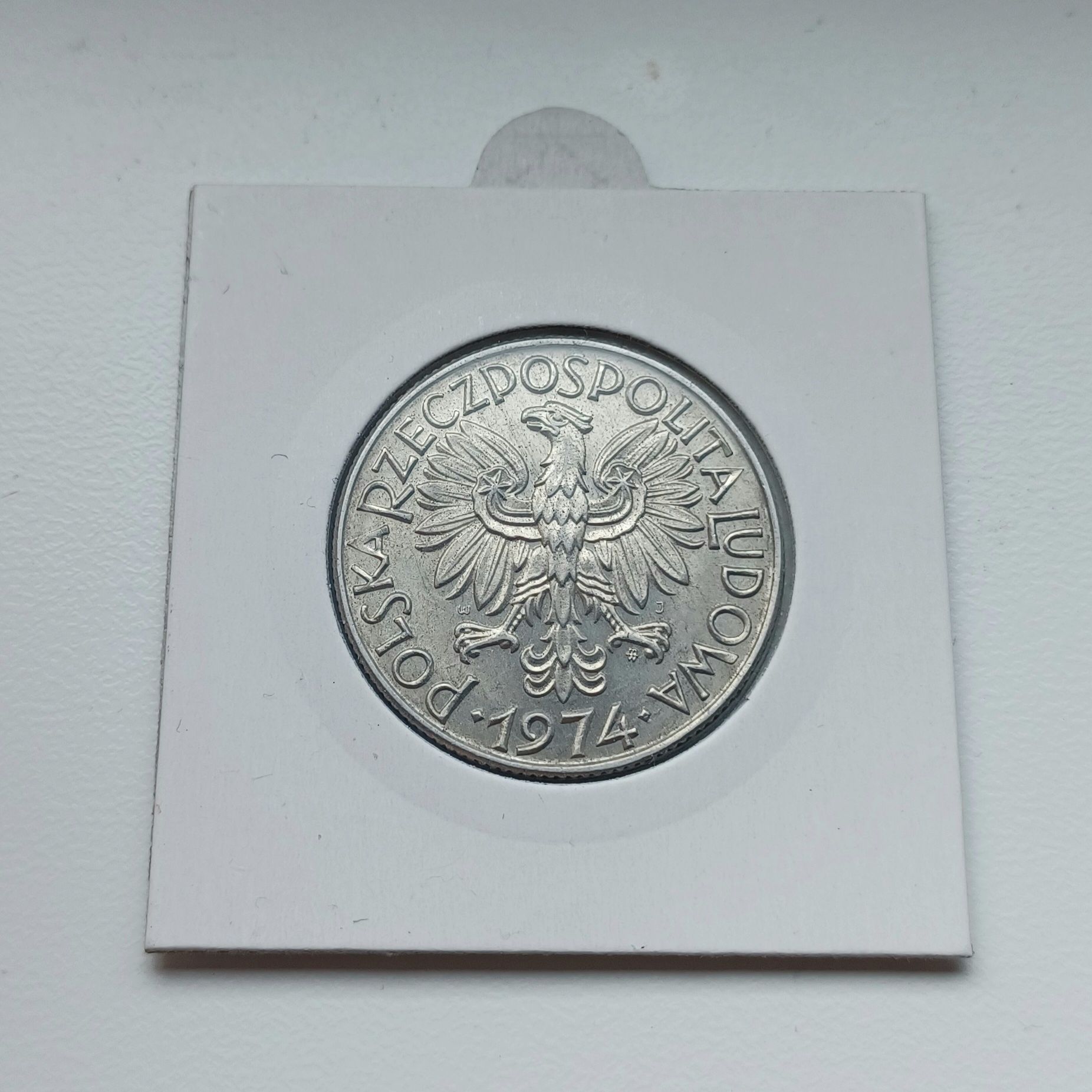 5 złotych Rybak 1974. Skrętka. Bardzo Rzadka. Piękna.