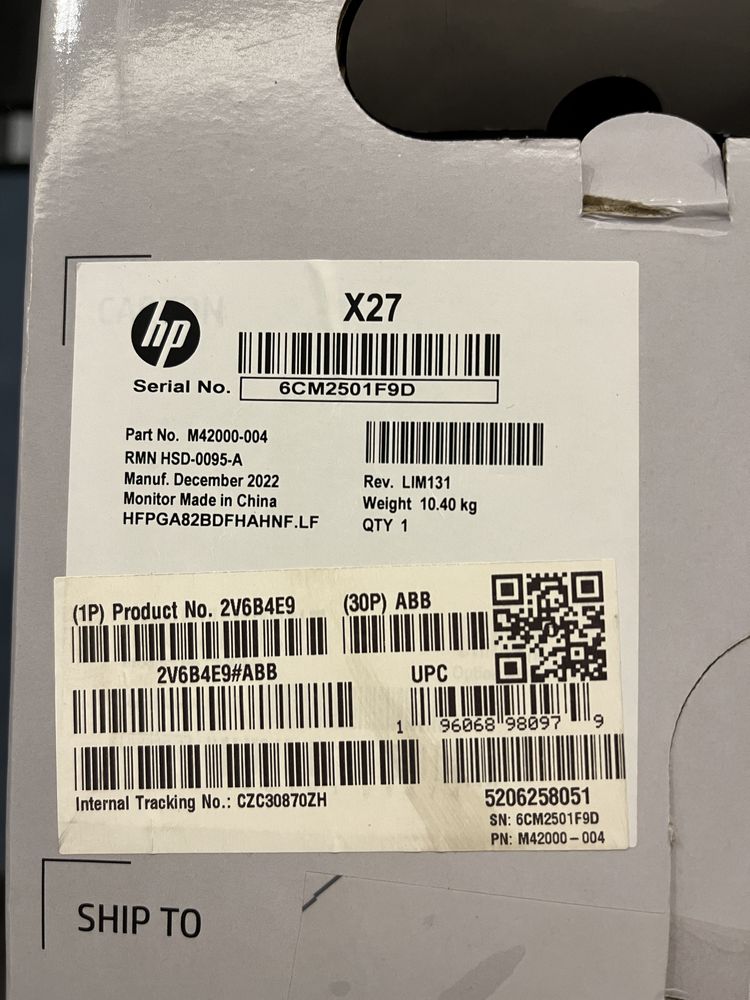 Monitor HP X27 z rokiem gwarancji