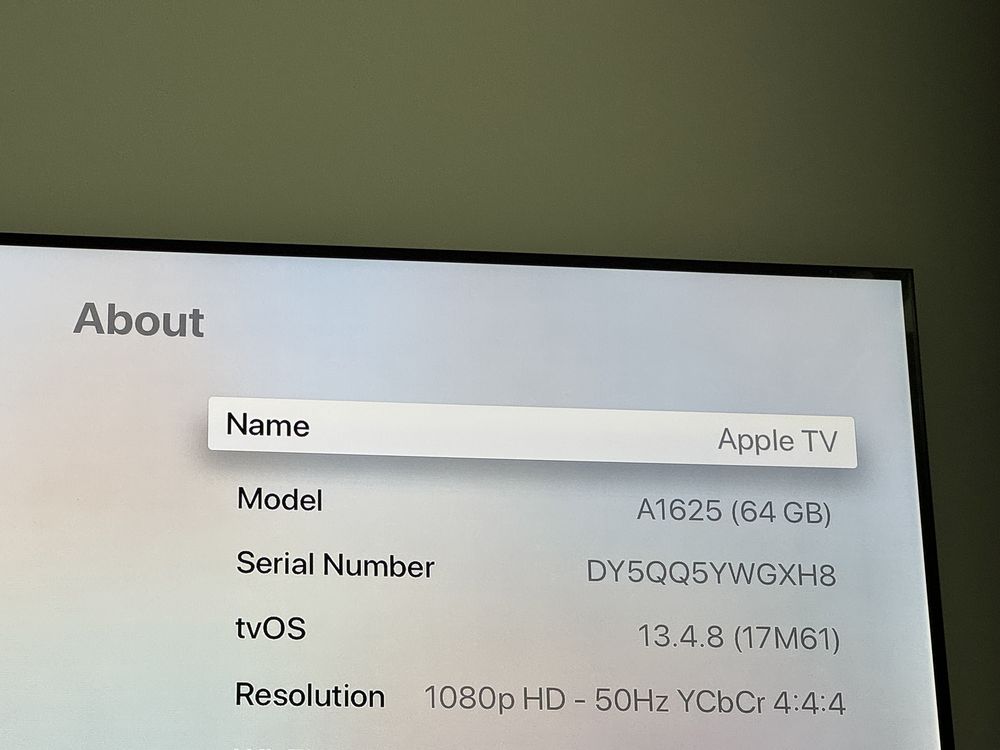 Apple TV 64GB A1625