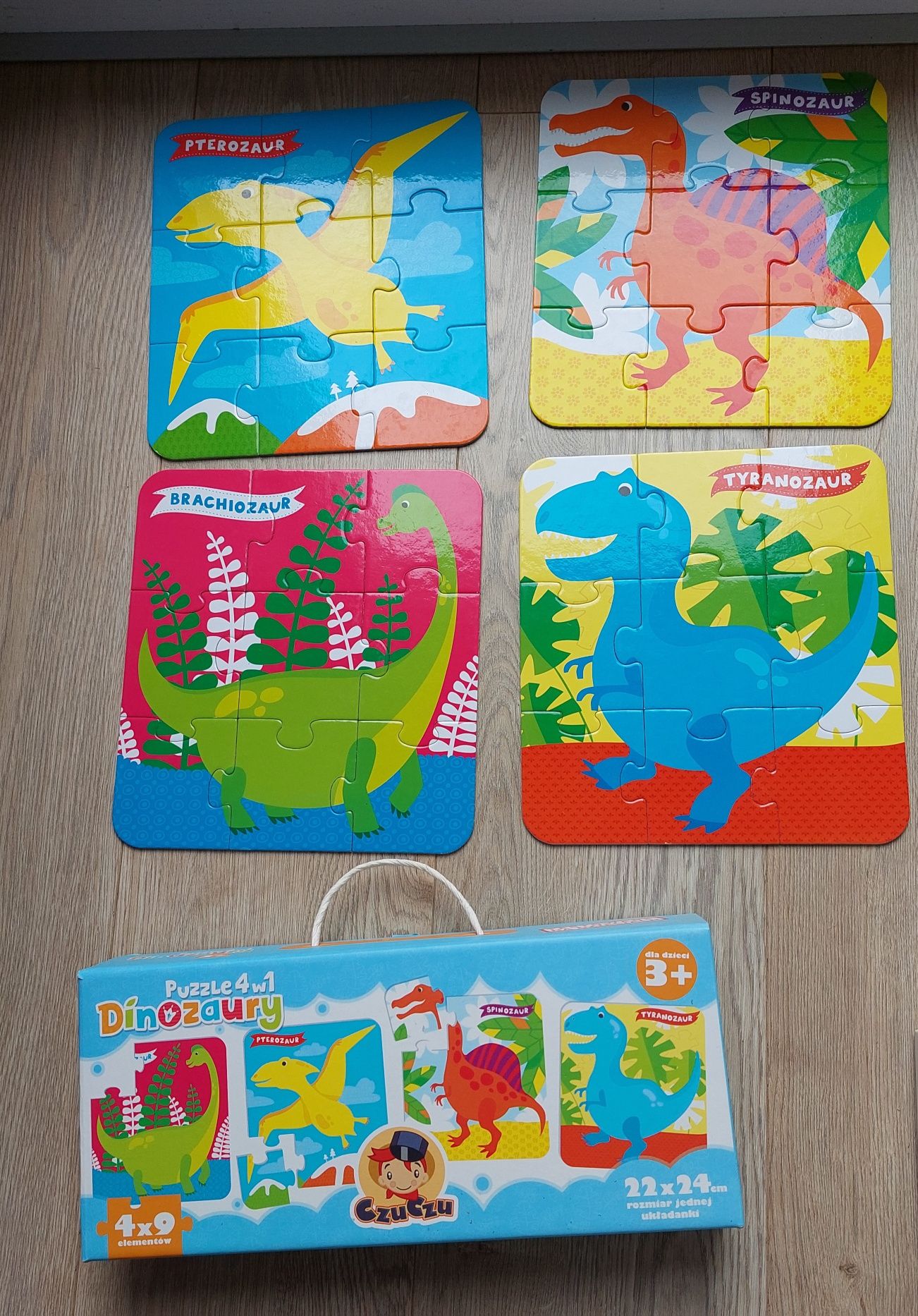 Puzzle Czu Czu dinozaury 3+