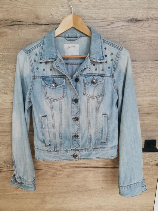 Katana kurtka jeansowa ćwieki Primark