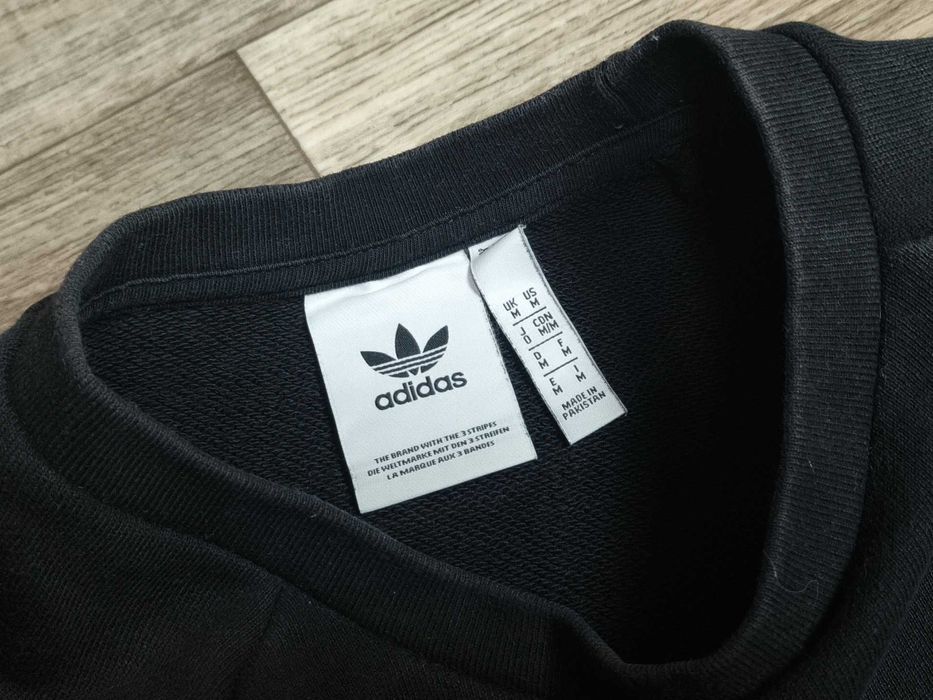 ADIDAS оверсайз світшот чоловічий чорний бавовна М