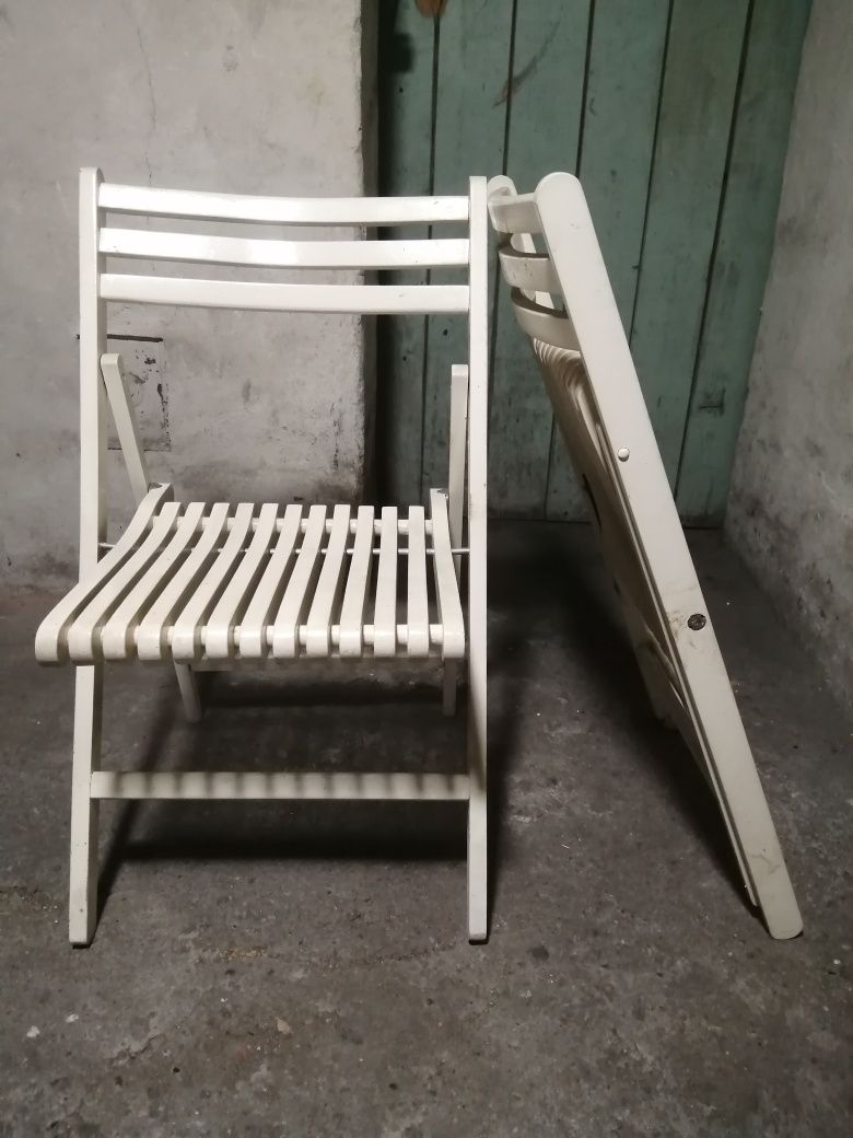 Krzesła składane 2 sztuki