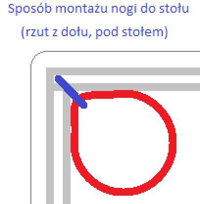 Nowe błyszczące nogi do stołu. Dł.:70cm, średnica 5 cm