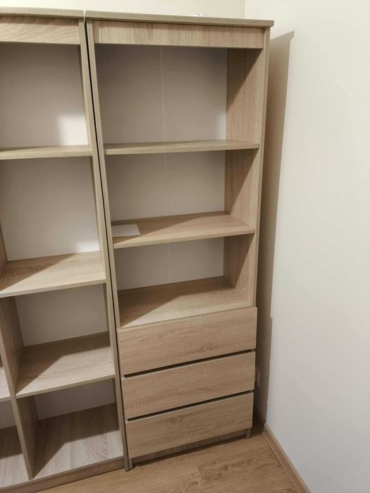Regały na książki dąb sonoma 60+80 cm