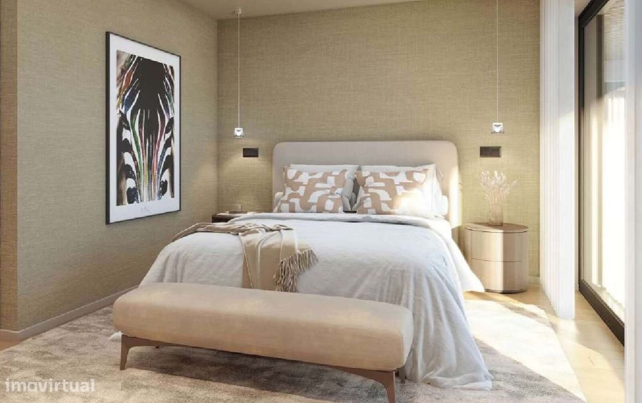 Apartamento T2 com varanda , rooftop e estacionamento no Empreendiment