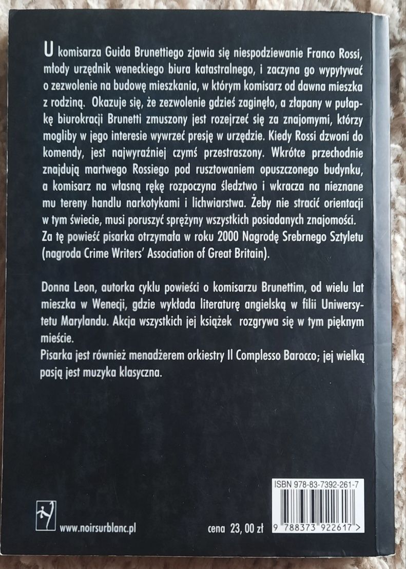 Donna Leon. Znajomi na stanowiskach. Komisarz Brunetti  i tajemnice We