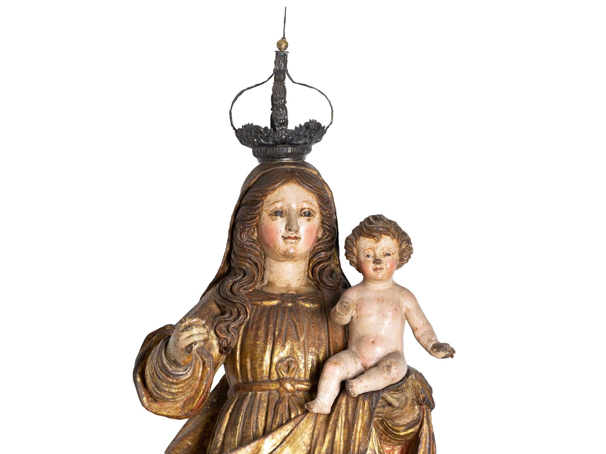 Escultura Nossa Senhora Carmo Jesus Barroco | século XVII