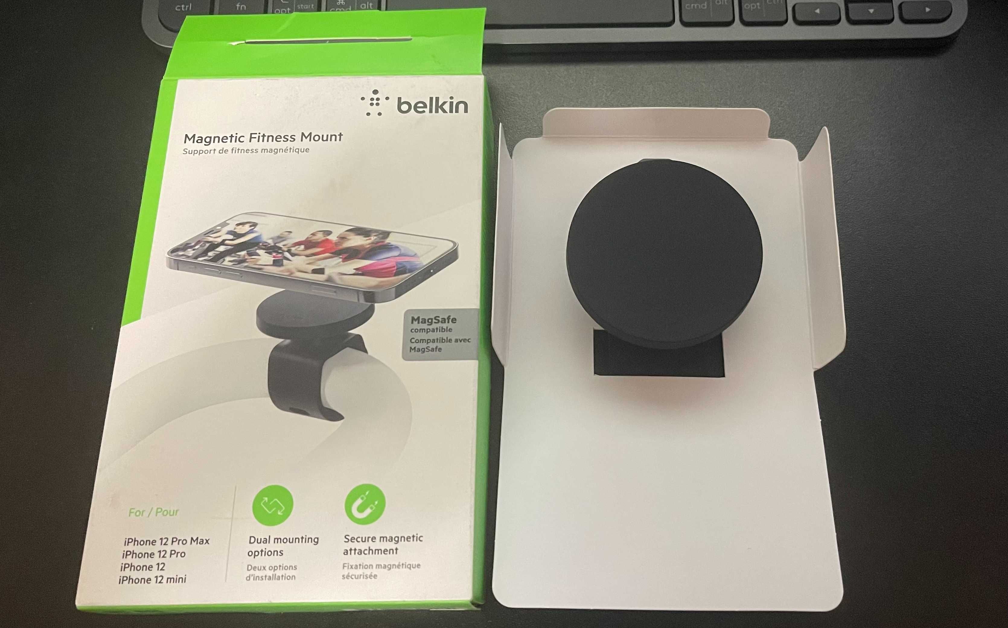 Belkin Magnetic Fitness Mount - MagSafe крепеж для iPhone