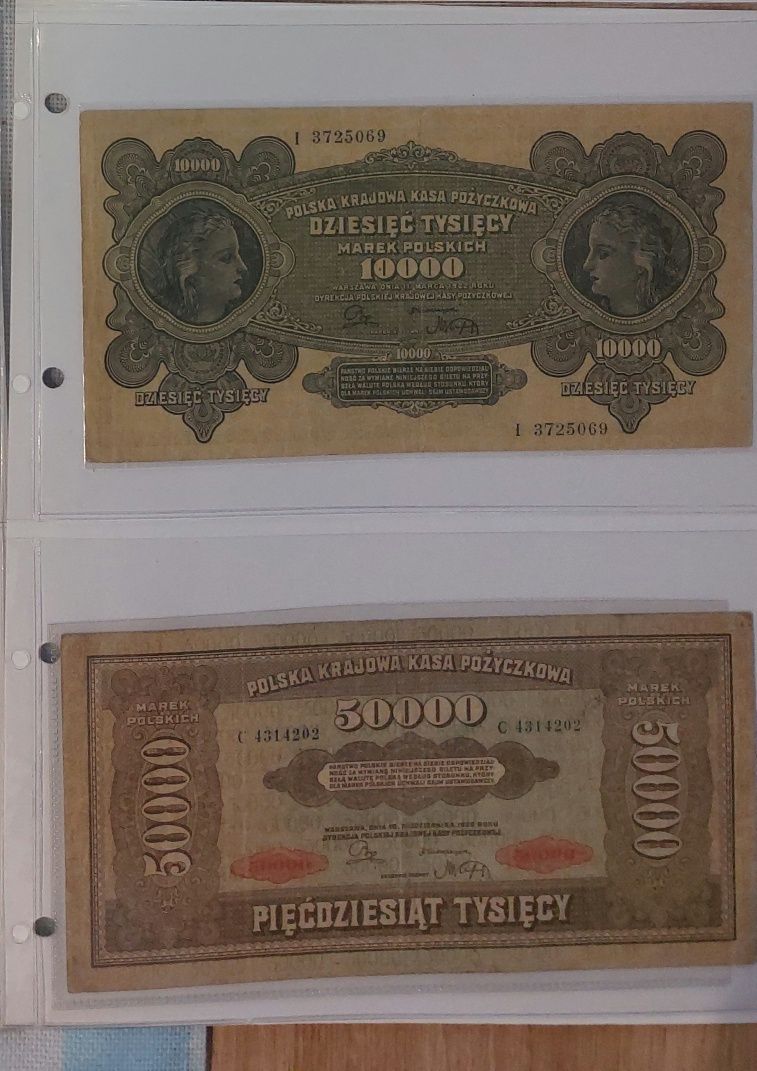 Banknoty Marki polskie 1922r.