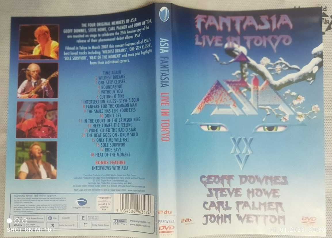 Asia: Fantasia Live In Tokyo [Blu-ray]-2007 DVD