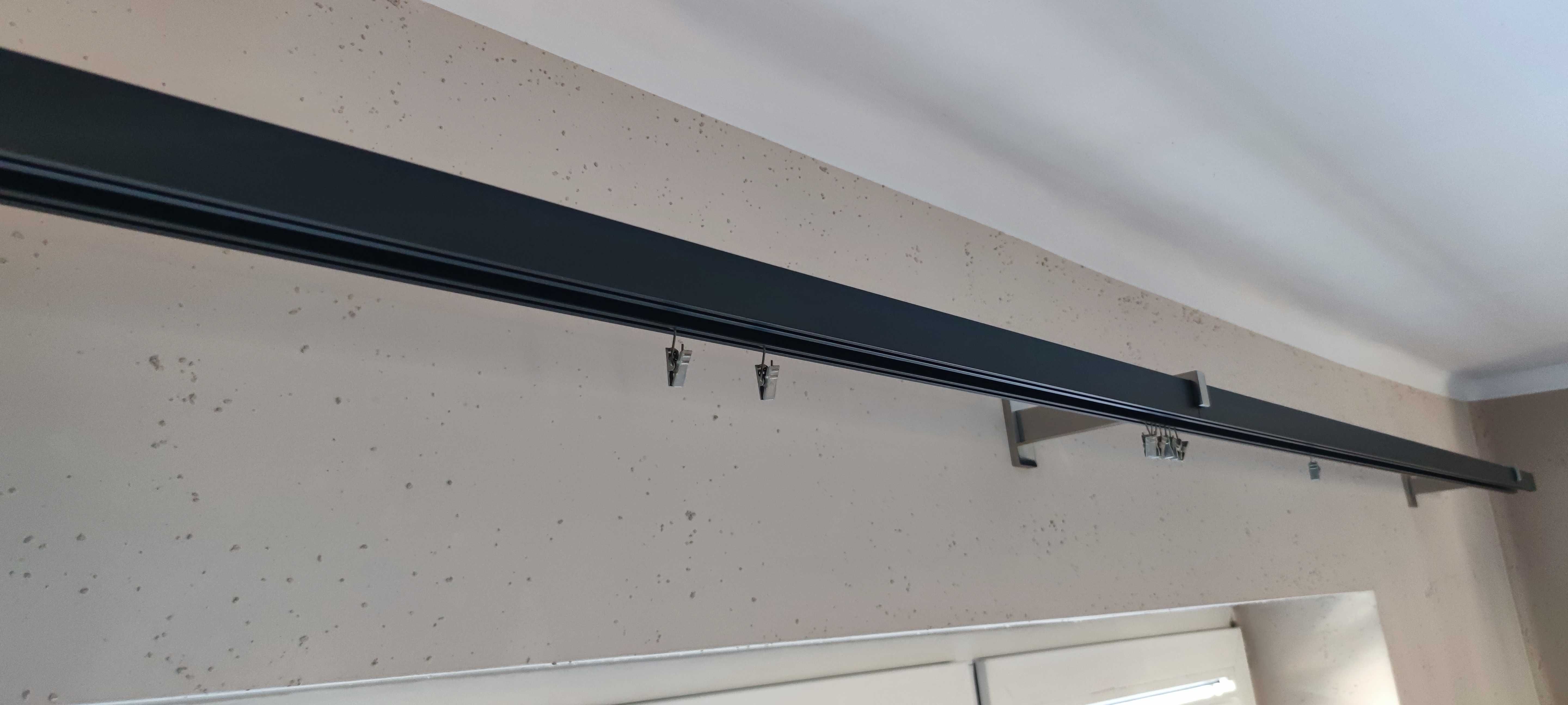 Karnisze podwójne czarne 320 cm i 385 cm