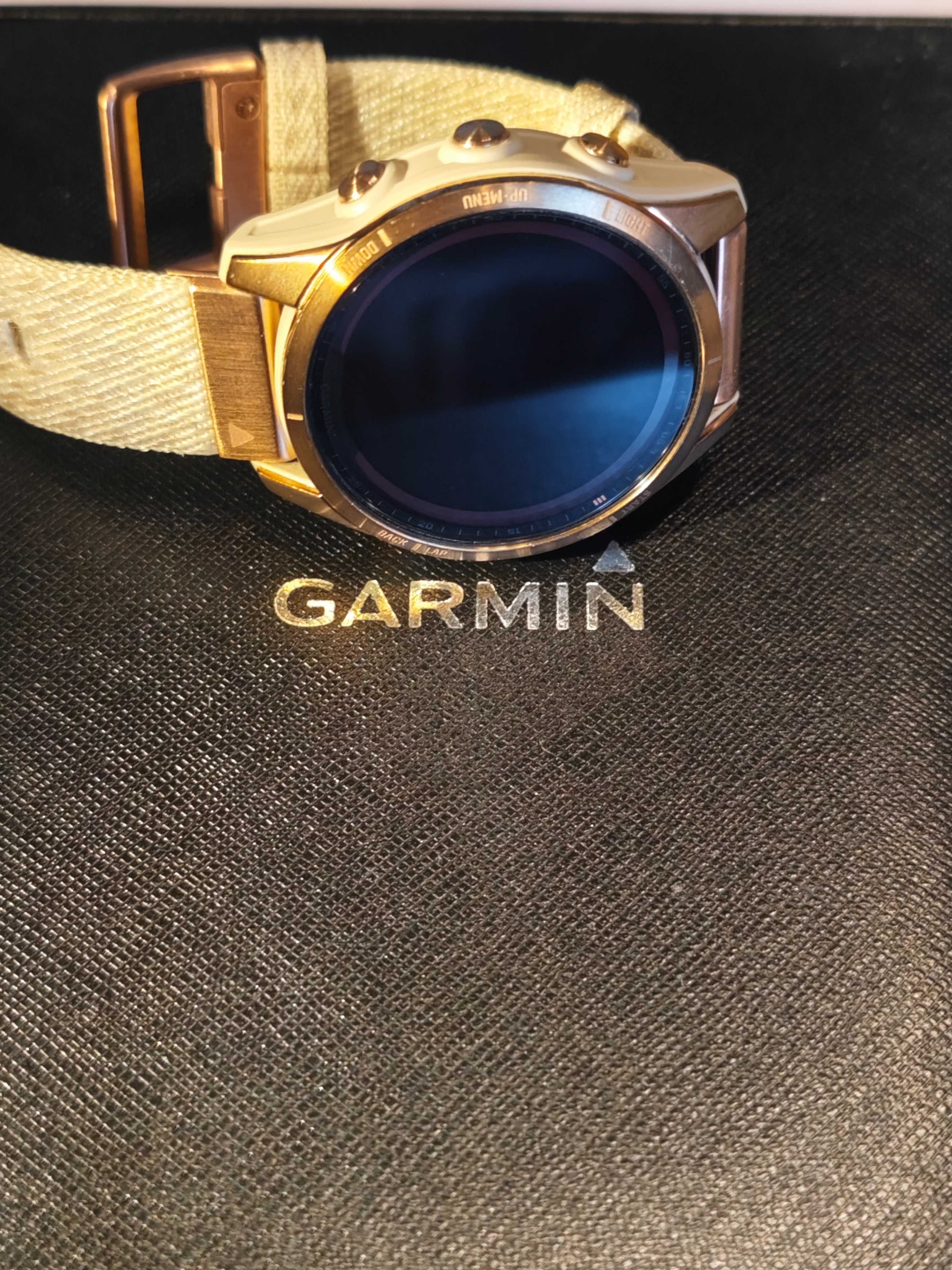 Garmin fenix 7s saphire solar - solarny, tytanowy złoty róż + GRATISY