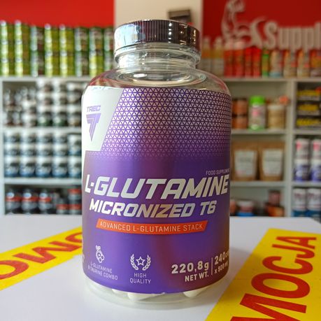 Trec L-Glutamine Micronized T6 240kaps Glutamina, Aminokwasy