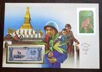 List numizmatyczny LAOS banknot