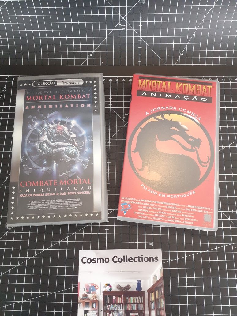 VHS Mortal Kombat 2, animation e vhs Home Alone 1 e 2