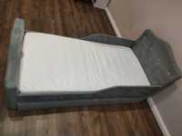 łóżko dla dziewczynki szare 160x80 cm