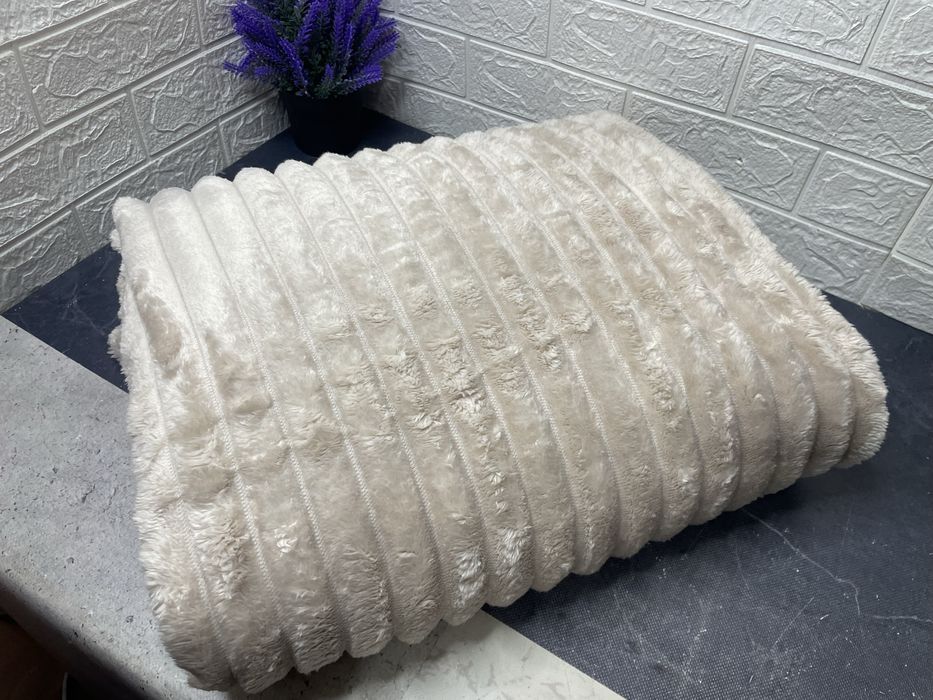 Плед шарпей 200/230см  3.5см смужка. Подарункова сумка!