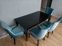 Klasyczny stół drewniany Elegancje czarny połysk - Primavera home