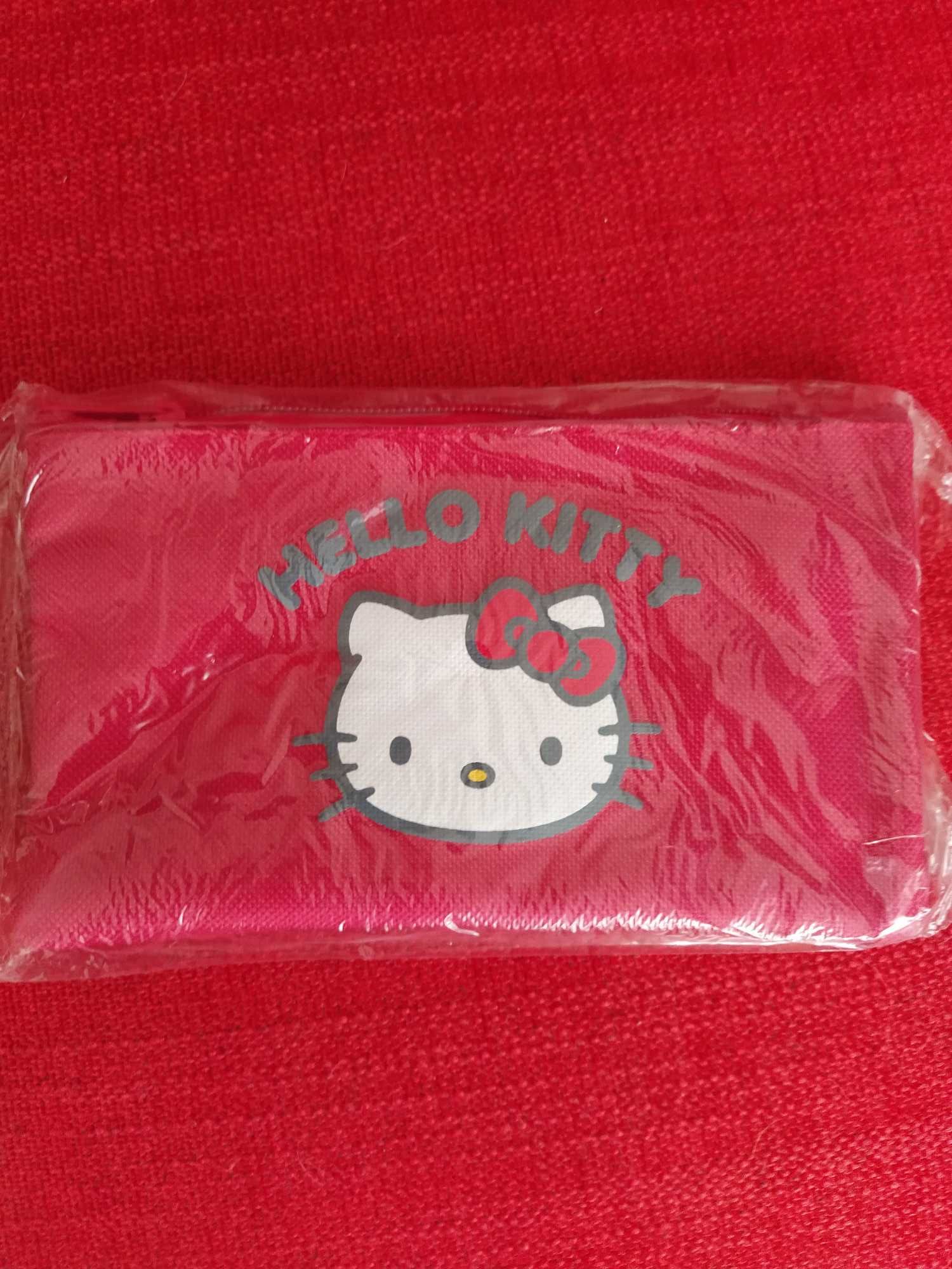 Estojo novo vermelho da Hello Kitty - tecido resistente