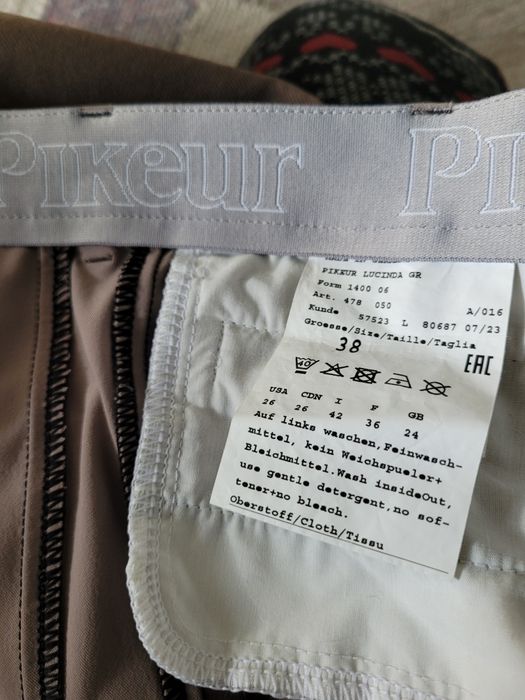 Pikeur model Lucinda 38 spodnie jeździeckie pełny lej silikonowy