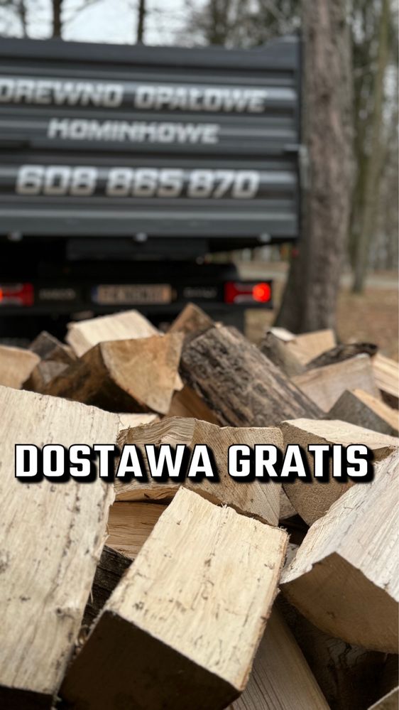Grab buk dąb akacja /Drewno opałowe kominkowe z transportem