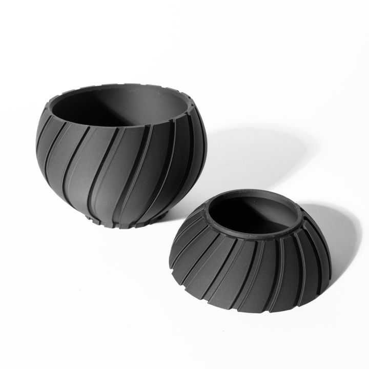 Vaso de Planta Design Espiral 3D - Moderno e Escultural