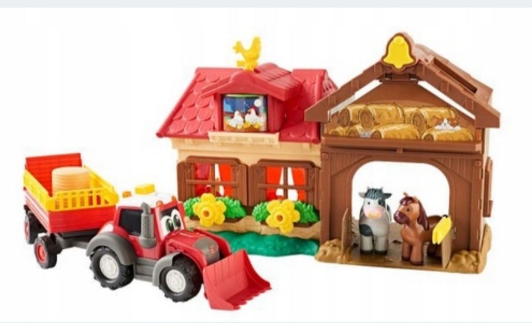 Domek Rolnika/ Dickie Toys/ Farma/Traktor/ przyczepa / zwierzęta
