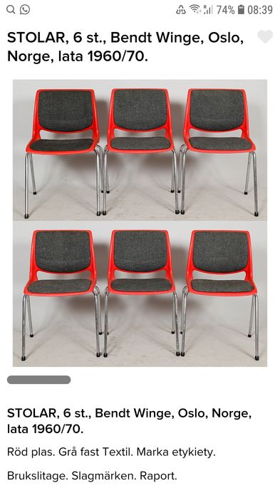 Bendt Winge desain Dania  Norwegia