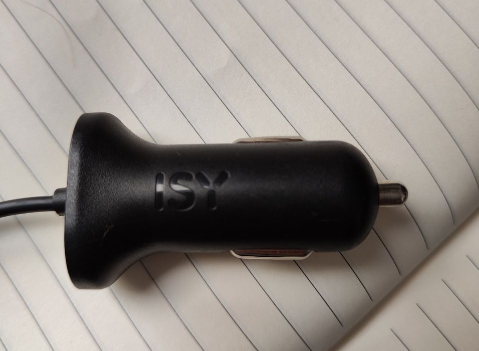 Ładowarka samochodowa micro USB 2A marki ISY