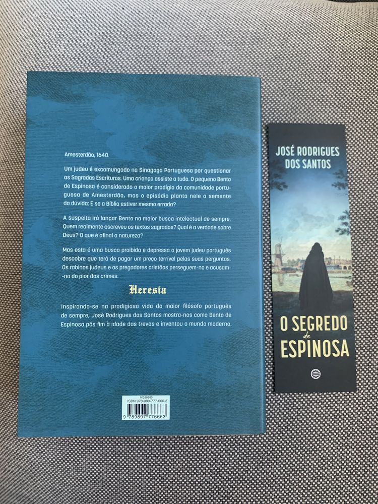 O Segredo de Espinosa - José Rodrigues dos Santos - Portes incluídos