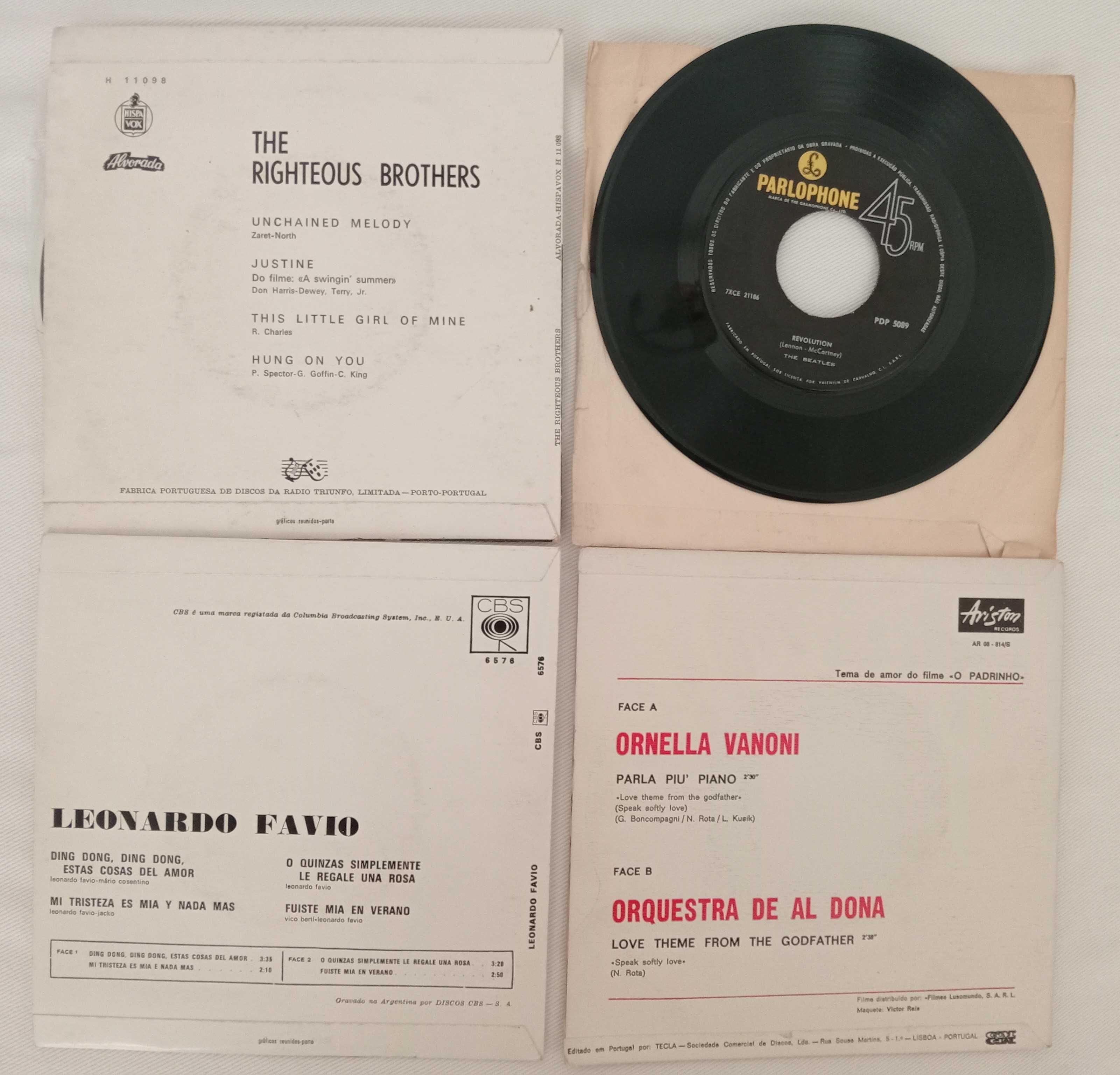 Conjunto 12 Singles 7'' Carlos Paulo Sylvie Vartan McCartney Xutos