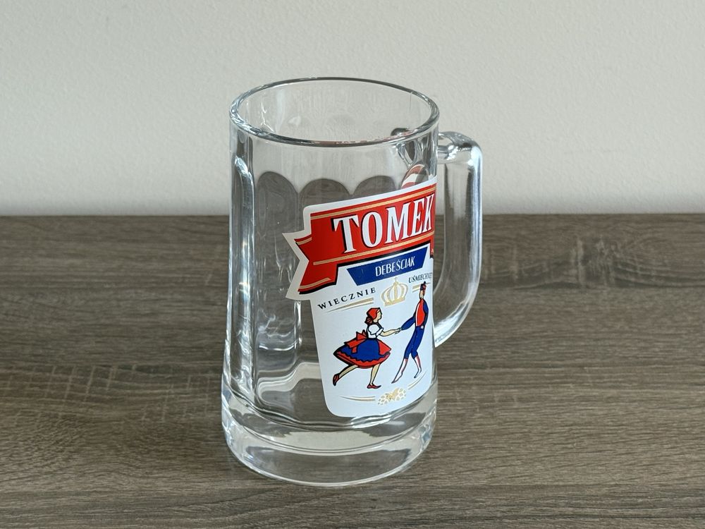 Kufel do piwa 400ml, kolekcjonerska szklanka z imieniem Tomek