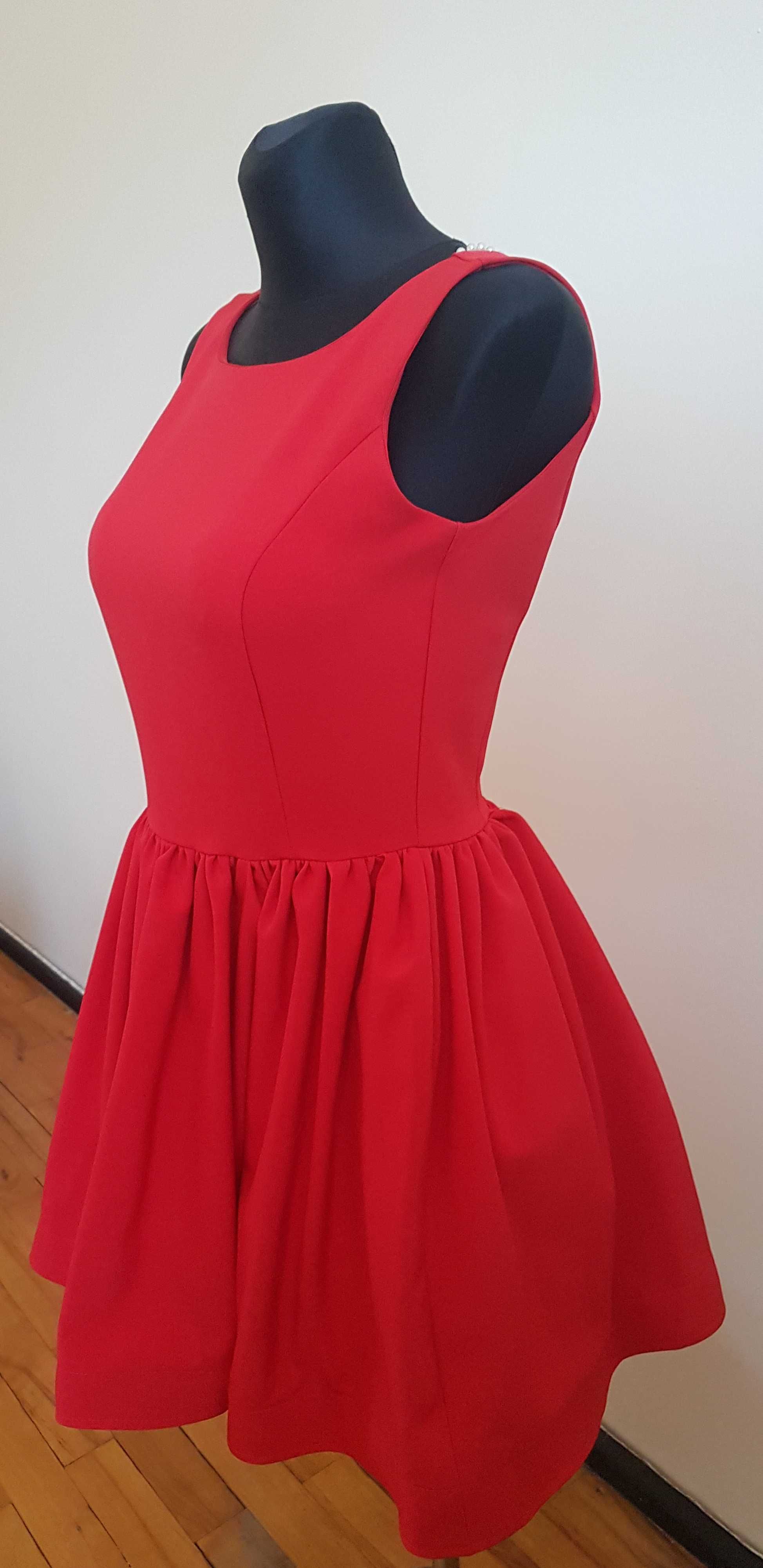 Czerwona sukienka-Sukienkowo chrzciny,komunie,wesele.